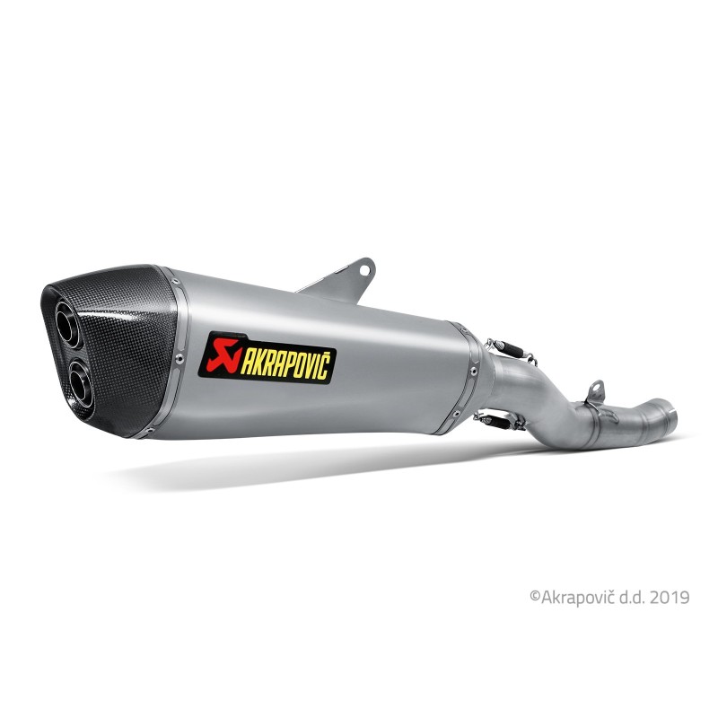 Akrapovic Silenziatore Omologato Carbonio Titanio per Kawasaki 1400 GTR / CONCOURS 1400 GTR CONCOURS 2014 / 2008-2017