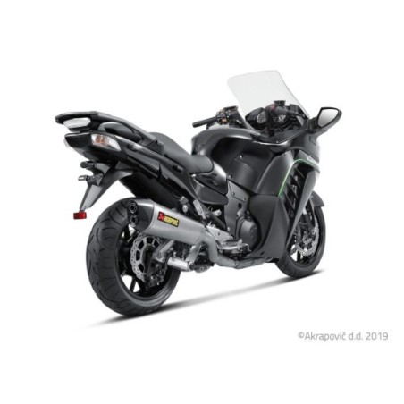 Akrapovic Silenziatore Omologato Carbonio Titanio per Kawasaki 1400 GTR / CONCOURS 1400 GTR CONCOURS 2014 / 2008-2017
