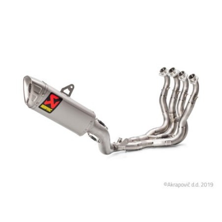 Akrapovic Scarico Completo Non omologato Titanio per Suzuki GSX-R 1000 2017-2025