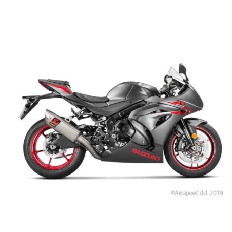 Akrapovic Scarico Completo Non omologato Titanio per Suzuki GSX-R 1000 2017-2025