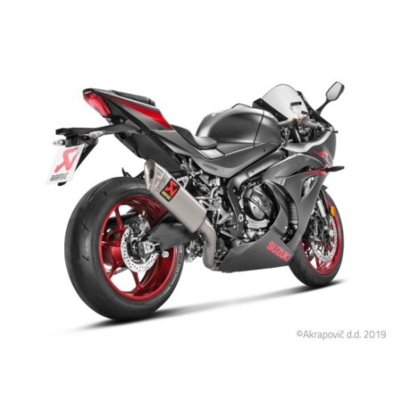 Akrapovic Scarico Completo Non omologato Titanio per Suzuki GSX-R 1000 2017-2025