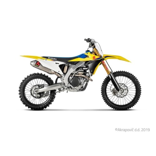 Akrapovic Scarico Completo Non omologato Titanio per Suzuki RM-Z 250 2019-2026