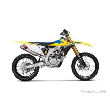 Akrapovic Scarico Completo Non omologato Titanio per Suzuki RM-Z 450 2018-2026
