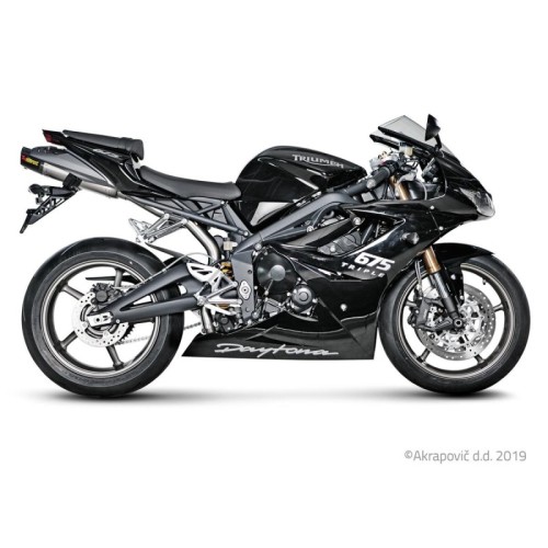 Akrapovic Silenziatore Omologato Carbonio Titanio per Triumph DAYTONA 675 / 675 R 675 675 R 2006-2012 / 2011-2012