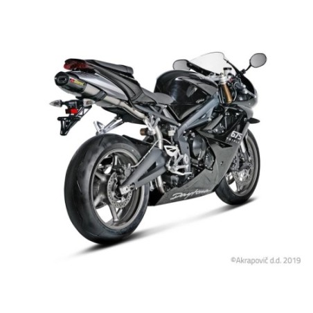 Akrapovic Silenziatore Omologato Carbonio Titanio per Triumph DAYTONA 675 / 675 R 675 675 R 2006-2012 / 2011-2012