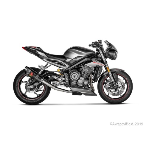 Akrapovic Silenziatore Non omologato Carbonio per Triumph STREET TRIPLE 765 S / R / RS 2017-2019
