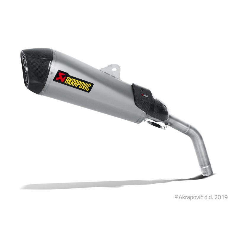 Akrapovic Silenziatore Omologato Carbonio Titanio per Triumph TIGER 800 XC / XR / XRx / XCx / XRT / XCA 2011-2015