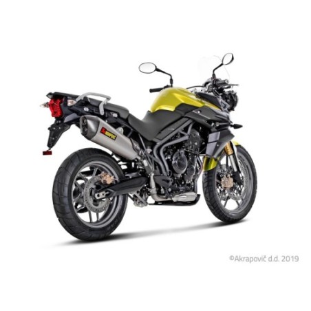 Akrapovic Silenziatore Omologato Carbonio Titanio per Triumph TIGER 800 XC / XR / XRx / XCx / XRT / XCA 2011-2015
