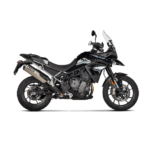 Akrapovic Slip-On Omologato Carbonio Titanio per Triumph TIGER 850-900 2020-2023