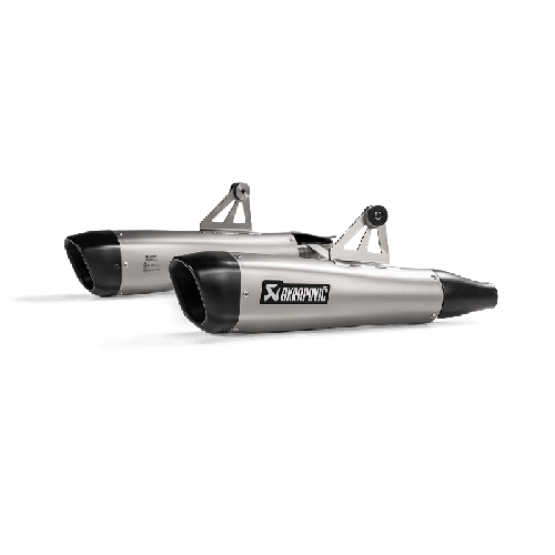 Akrapovic Scarico Omologato Carbonio Titanio per Triumph Boneville T100 / T120 2017-2020 / 2016-2020