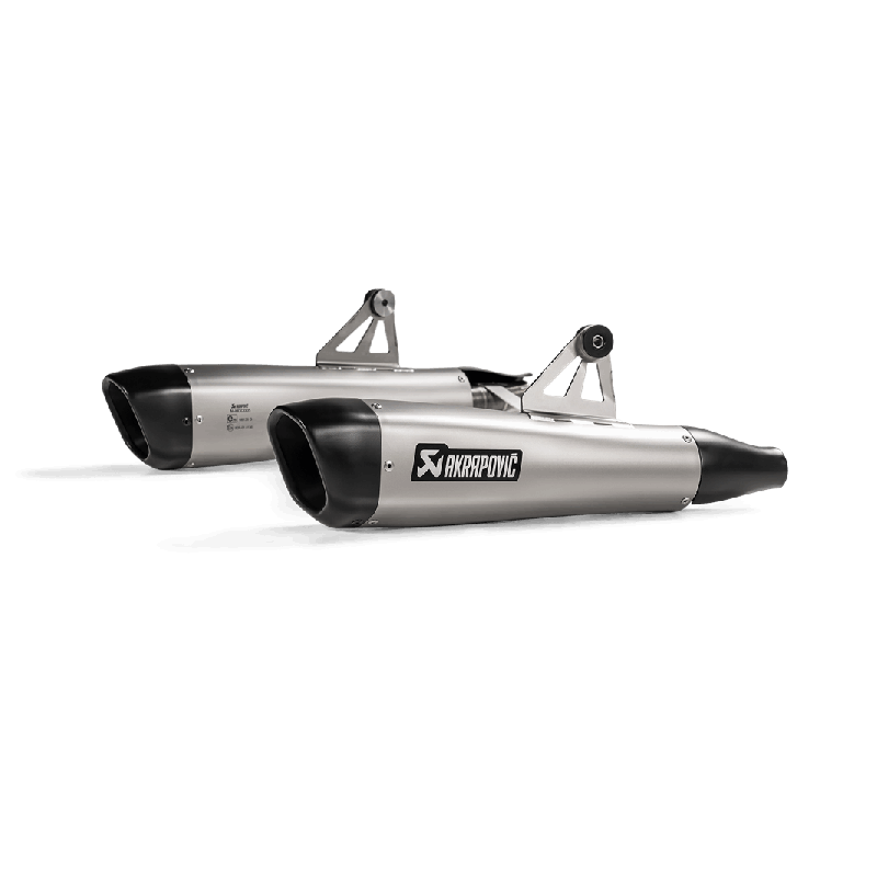 Akrapovic Scarico Omologato Carbonio Titanio per Triumph Boneville T100 / T120 2017-2020 / 2016-2020