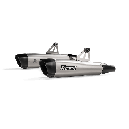 Akrapovic Scarico Omologato Carbonio Titanio per Triumph Boneville T100 / T120 2017-2020 / 2016-2020