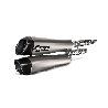 Akrapovic Scarico Omologato Carbonio Titanio per Triumph Scrambler 1200 2019-2020