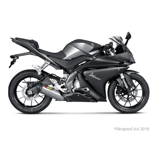 Akrapovic Scarico Completo Omologato Inox per Yamaha MT 125 2014-2019