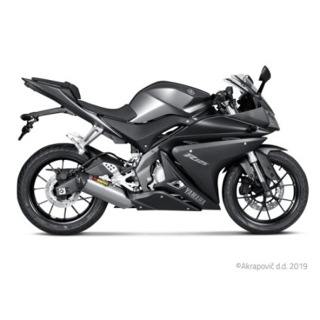 Akrapovic Scarico Completo Omologato Inox per Yamaha MT 125 2014-2019