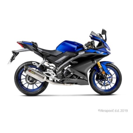 Akrapovic Scarico Completo Omologato Inox per Yamaha MT 125 2020
