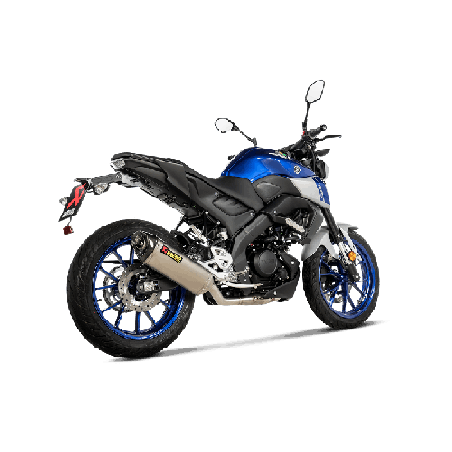 Akrapovic Scarico Completo Omologato Carbonio Titanio Inox per Yamaha MT 125 2021-2026