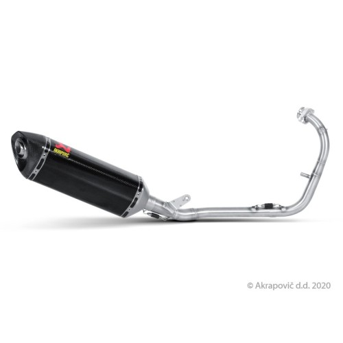 Akrapovic Scarico Completo Non omologato Carbonio Inox per Yamaha YZF-R 125 2008-2013