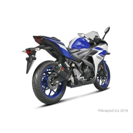 Akrapovic Silenziatore Omologato Carbonio per Yamaha YZF-R / YZF-R3 YZF-R 2025 YZF-R3 2025 / 2014-2016