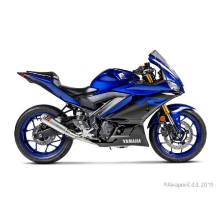 Akrapovic Scarico Completo Non omologato Inox per Yamaha YZF-R / YZF-R3 YZF-R 2025 YZF-R3 2025 / 2014-2020