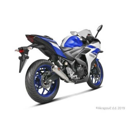 Akrapovic Scarico Completo Non omologato Inox per Yamaha YZF-R / YZF-R3 YZF-R 2025 YZF-R3 2025 / 2014-2020
