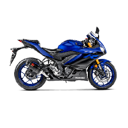 Akrapovic Silenziatore Omologato Carbonio per Yamaha YZF-R / YZF-R3 YZF-R 2025 YZF-R3 2025 / 2014-2020