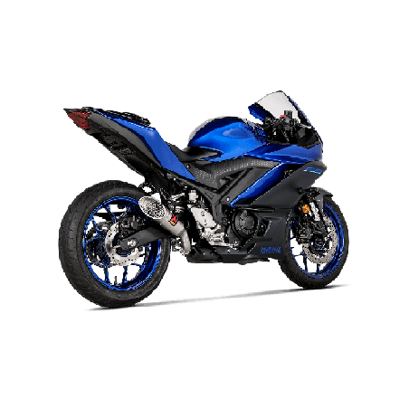 Akrapovic Slip-On Non omologato Titanio per Yamaha YZF-R / YZF-R3 YZF R-3 2025 / 2022-2026