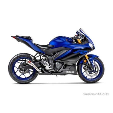 Akrapovic Silenziatore Non omologato Titanio per Yamaha MT03 2016-2018