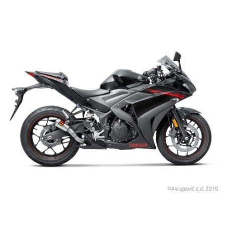 Akrapovic Silenziatore Non omologato Titanio per Yamaha MT03 2016-2018