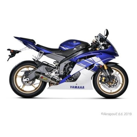 Akrapovic Silenziatore Non omologato Carbonio Titanio per Yamaha YZF-R 6 2010-2026
