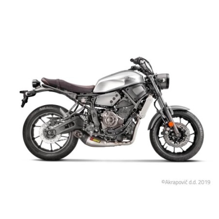 Akrapovic Scarico Completo Omologato Titanio Inox per Yamaha MT 07 / FZ7 2014-2020