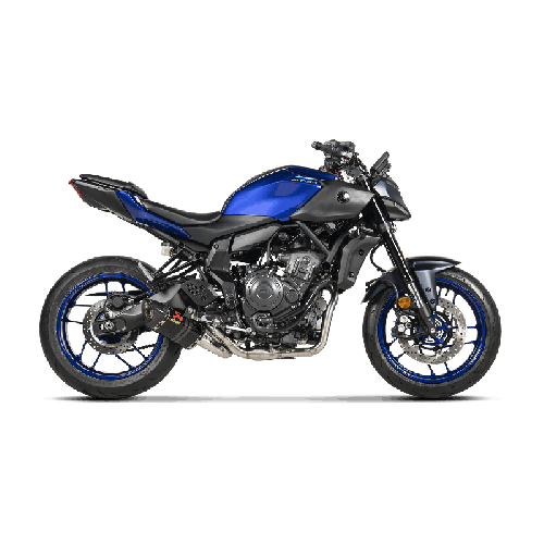 Akrapovic Scarico Completo Non omologato Carbonio Inox per Yamaha MT 07 / FZ7 2014-2026
