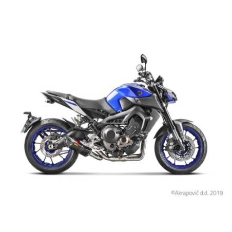 Akrapovic Scarico Completo Non omologato Carbonio Inox per Yamaha FZ9 / MT 09 2014-2020