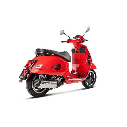 Akrapovic Silenziatore Inox per Piaggio GTS 125 ie SUPER 09 / GTS 250 05 / GTS 300 / sei giorni 08 / GTV 250 2016 / 2013