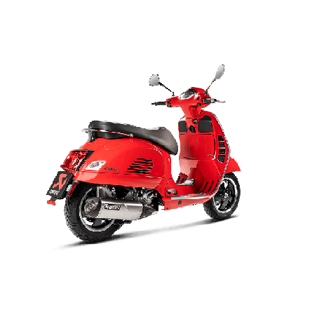 Akrapovic Silenziatore Inox per Piaggio GTS 125 ie SUPER 09 / GTS 250 05 / GTS 300 / sei giorni 08 / GTV 250 2016 / 2013