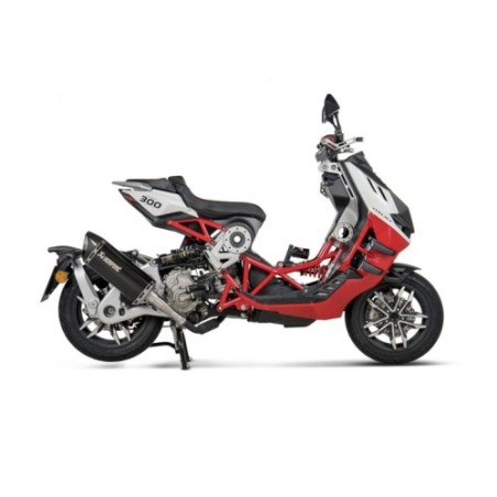 Akrapovic Slip-On Omologato Carbonio per Piaggio DRAGSTER 300 2024