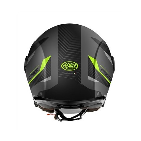 Casco Jet Premier City Fly Evo Grafica FA Grafica Y17 Nero Opaco | Motorsportstore