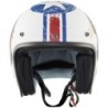 Casco Jet Premier Classic Grafica PINUP Bianco Nero Opaco | Motorsportstore