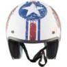 Casco Jet Premier Classic Grafica PINUP Bianco Nero Opaco | Motorsportstore
