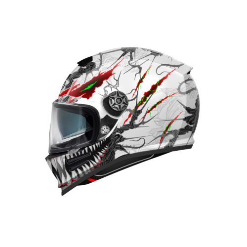 Casco Integrale Premier Commander Grafica AL Bianco Nero Opaco | Motorsportstore