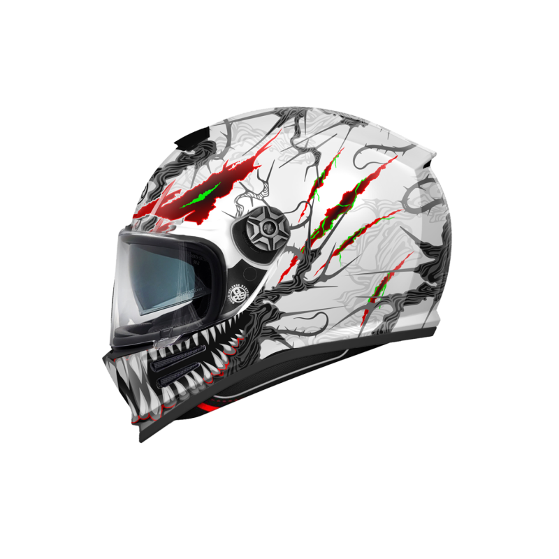 Casco Integrale Premier Commander Grafica AL Bianco Nero Opaco | Motorsportstore