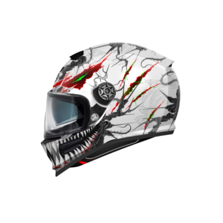 Casco Integrale Premier Commander Grafica AL Bianco Nero Opaco | Motorsportstore