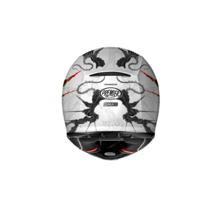 Casco Integrale Premier Commander Grafica AL Bianco Nero Opaco | Motorsportstore