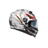Casco Integrale Premier Commander Grafica AL Bianco Nero Opaco | Motorsportstore