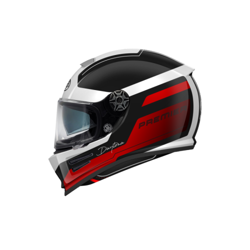 Casco Integrale Premier Commander Grafica DA Bianco Rosso Nero Opaco | Motorsportstore