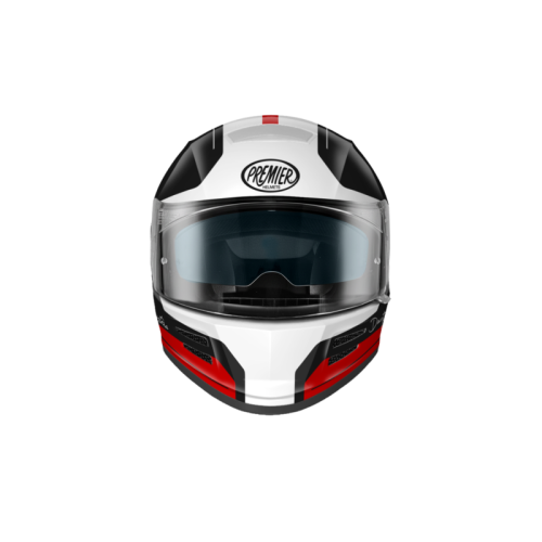 Casco Integrale Premier Commander Grafica DA Bianco Rosso Nero Opaco | Motorsportstore