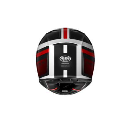 Casco Integrale Premier Commander Grafica DA Bianco Rosso Nero Opaco | Motorsportstore