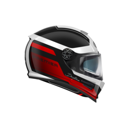 Casco Integrale Premier Commander Grafica DA Bianco Rosso Nero Opaco | Motorsportstore