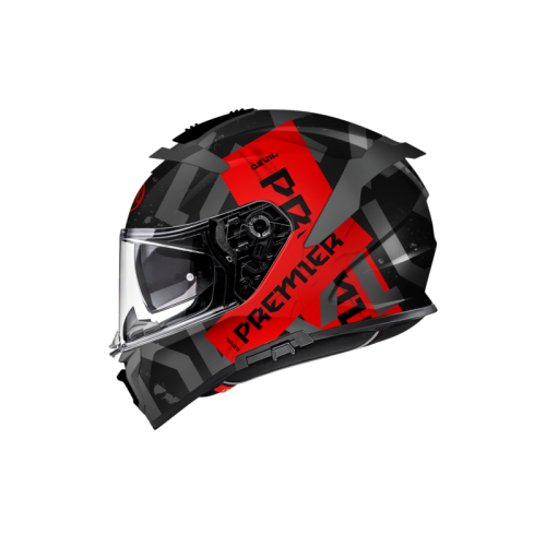 Casco Integrale Premier Devil Grafica TP Nero Titanio Nero Opaco | Motorsportstore