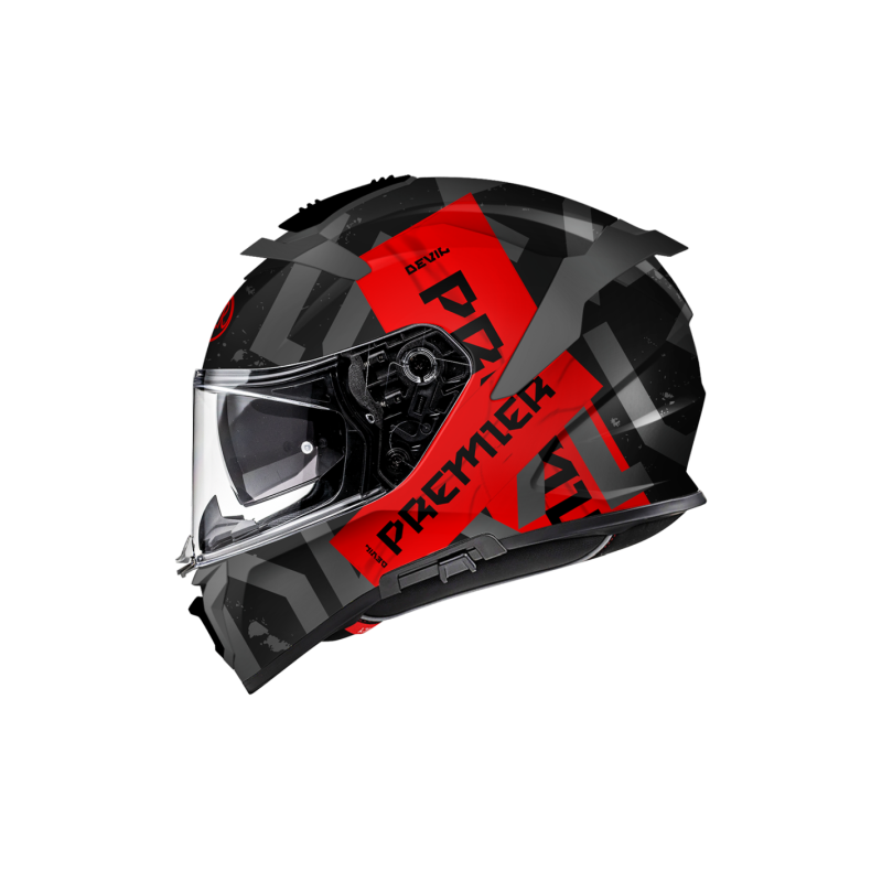 Casco Integrale Premier Devil Grafica TP Nero Titanio Nero Opaco | Motorsportstore
